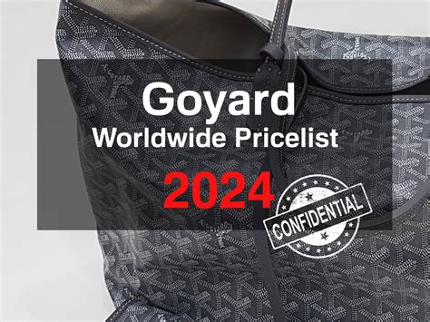 goyard pricing 2024